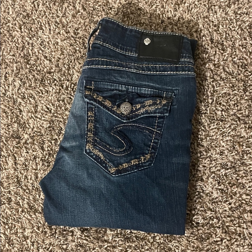 Silver Jeans Dark Blue Boot Cut Women's Jeans
